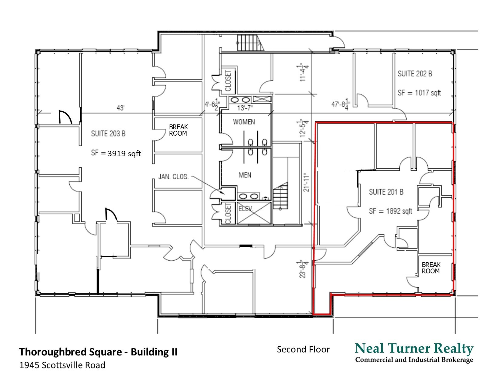 1945 Scottsville Rd, Bowling Green, KY à louer Plan d’étage- Image 1 de 1