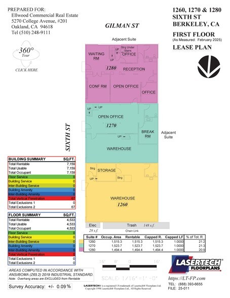 1260-1280 6th St, Berkeley, CA à vendre - Photo du bâtiment - Image 3 de 5