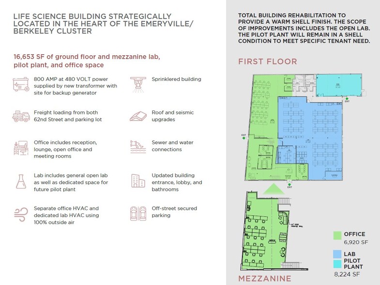 6200 Hollis St, Emeryville, CA for lease - Floor Plan - Image 2 of 4