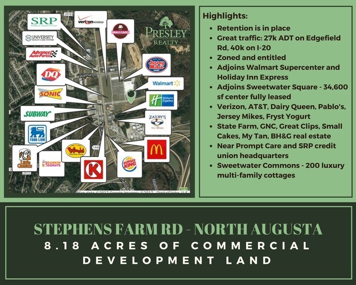 Stephens Farm Ln, North Augusta, SC for sale - Building Photo - Image 1 of 1