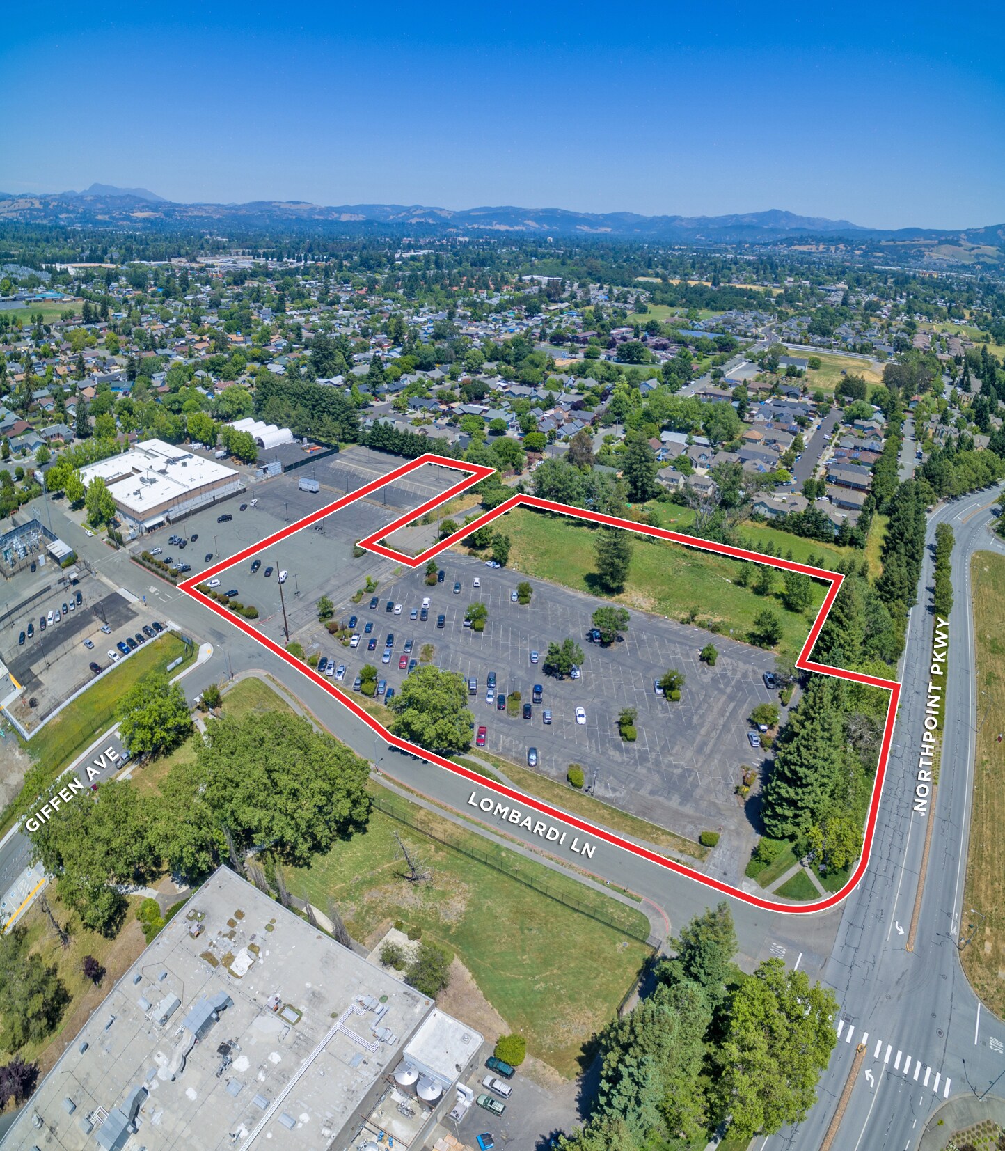 Northpoint Pkwy @ Lombardi Ln, Santa Rosa, CA for sale Aerial- Image 1 of 3