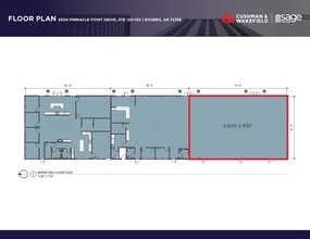 5500 Pinnacle Point Dr, Rogers, AR à louer Plan d’étage- Image 2 de 4