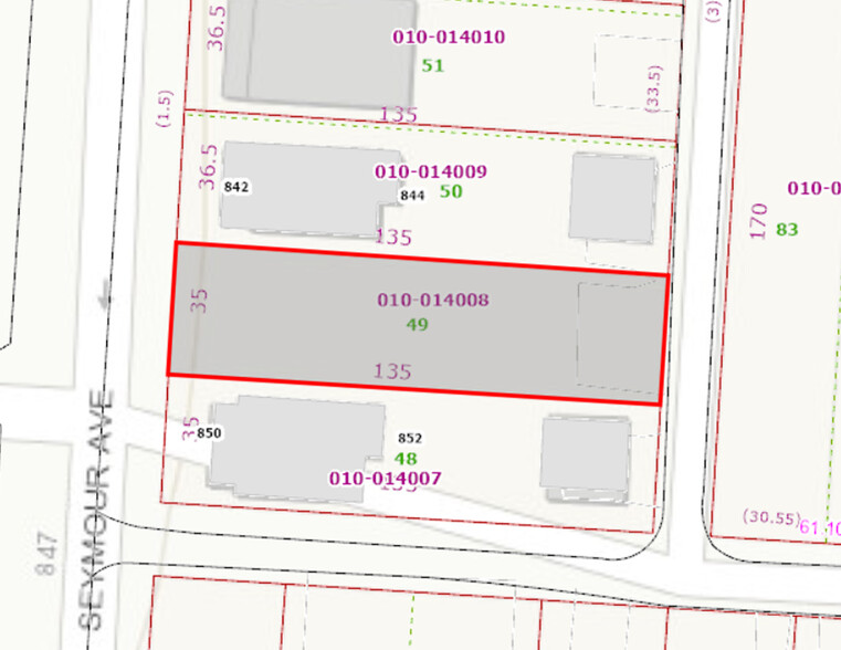 846 Seymour Ave, Columbus, OH à vendre - Plan cadastral - Image 2 de 2