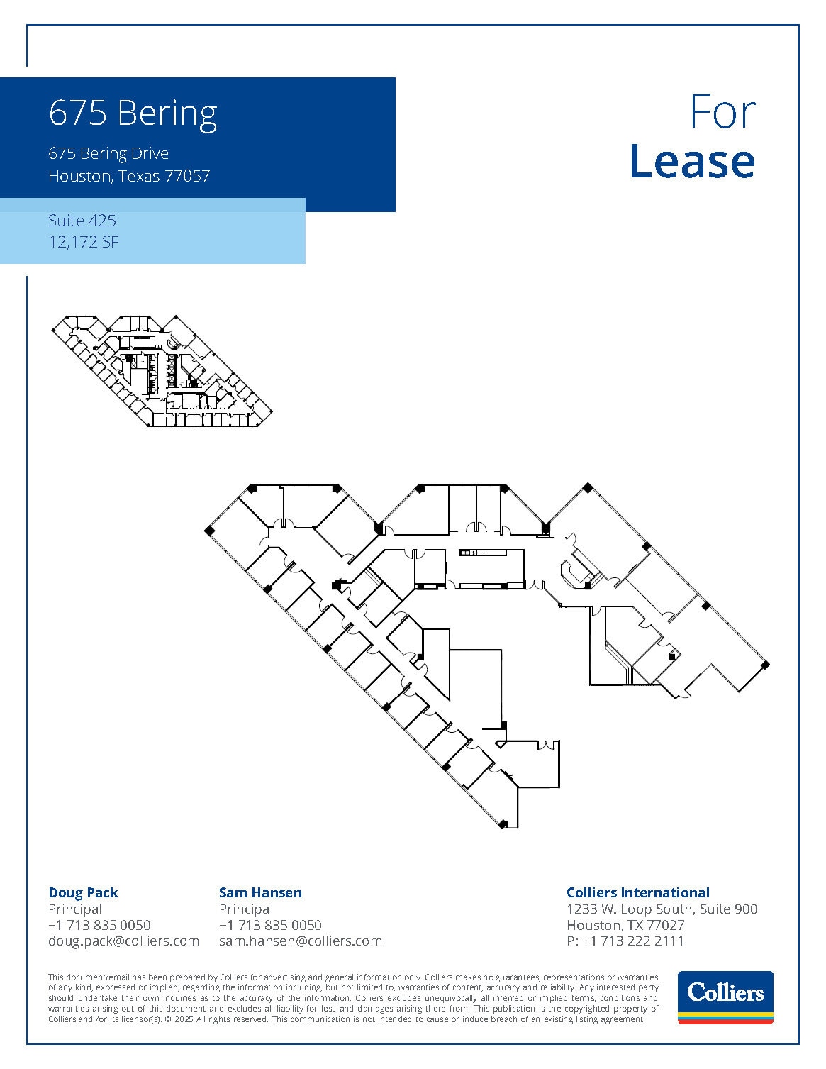 675 Bering Dr, Houston, TX à louer Plan d’étage- Image 1 de 1