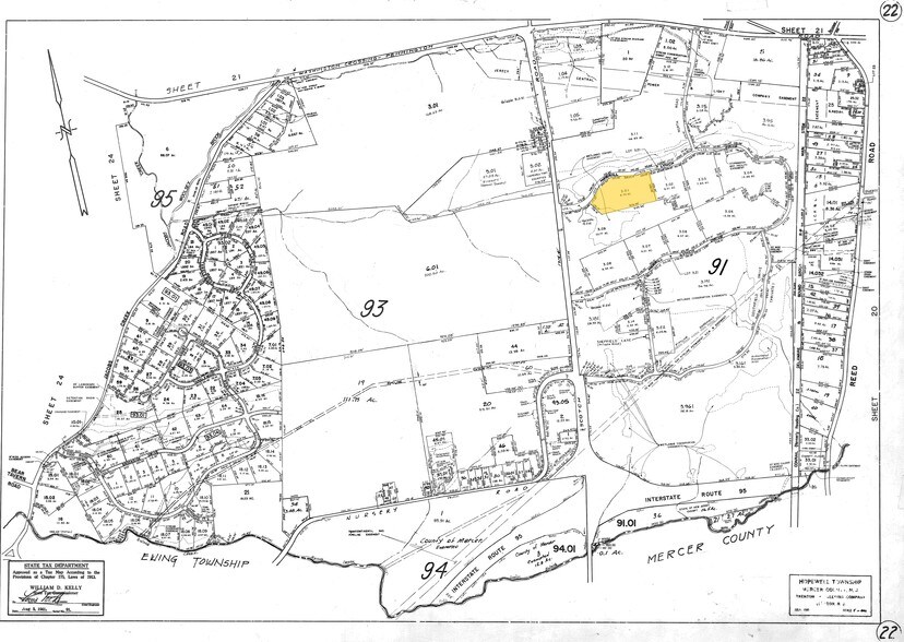 1200 American Blvd, Pennington, NJ à vendre - Plan cadastral - Image 2 de 6