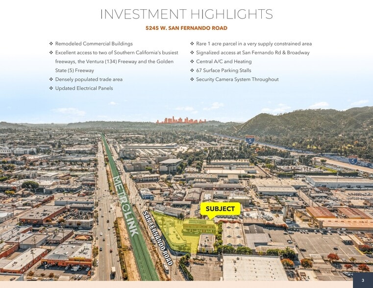 5223-5245 W San Fernando Rd, Los Angeles, CA for lease - Aerial - Image 3 of 22