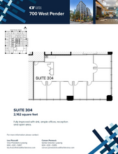 700 W Pender St, Vancouver, BC for lease Floor Plan- Image 1 of 1