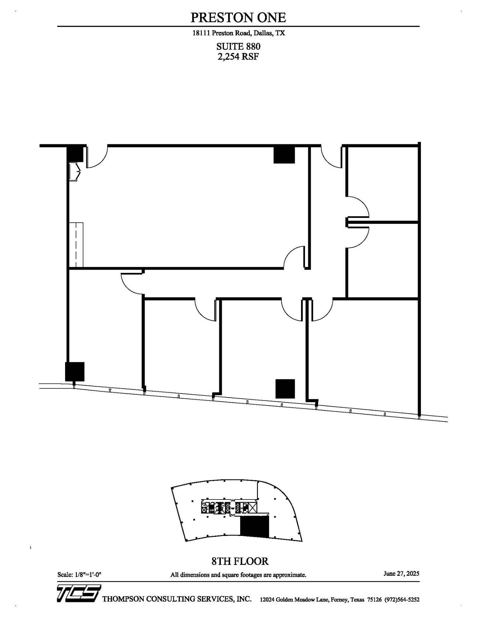 18111 Preston Rd, Dallas, TX for lease Floor Plan- Image 1 of 1