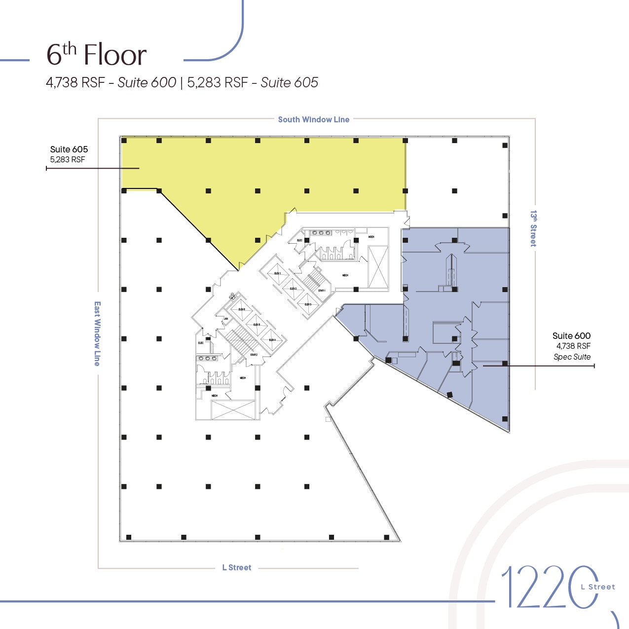 1220 L St NW, Washington, DC à louer Plan d’étage- Image 1 de 1