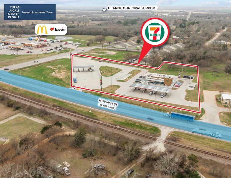 1637 N Market St, Hearne, TX à vendre - Aérien - Image 3 de 4