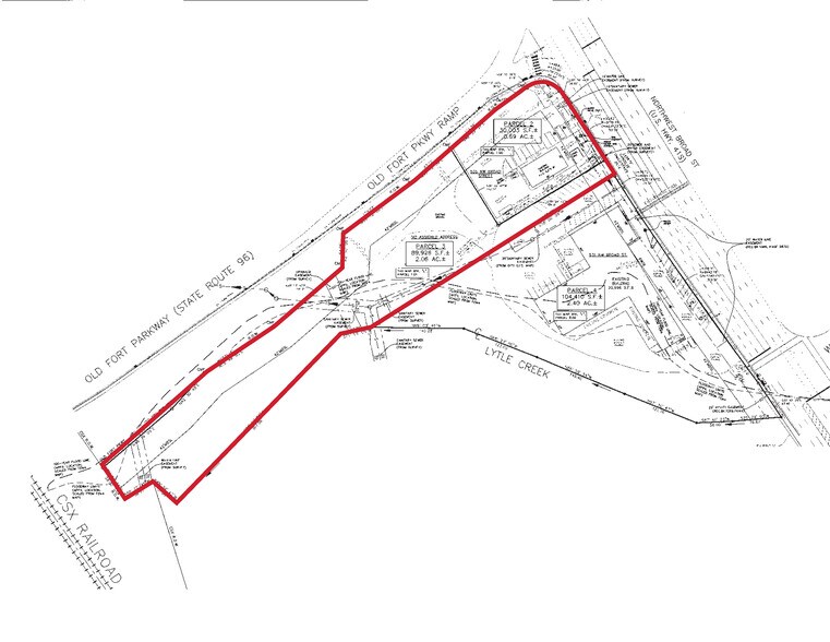 535 NW Broad St, Murfreesboro, TN à vendre - Plan de site - Image 2 de 3