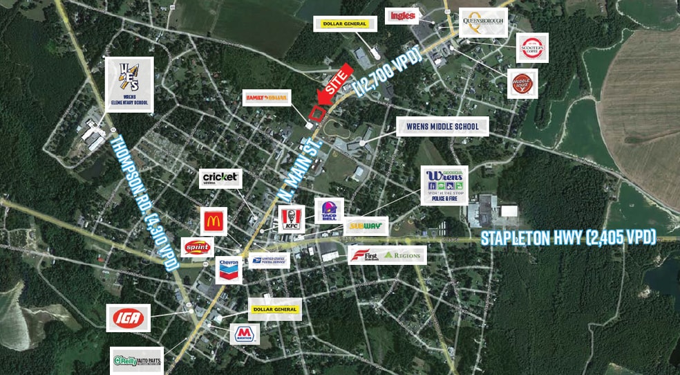 504 N Main St, Wrens, GA for lease - Building Photo - Image 3 of 3