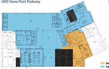 1400 Sierra Point Pky, Brisbane, CA à louer Plan d’étage- Image 1 de 1