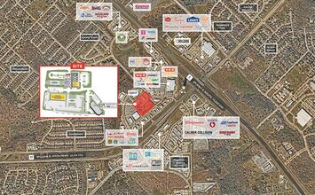 NWQ of SH-6 and William D. Fitch Parkway, College Station, TX - Aerial map view