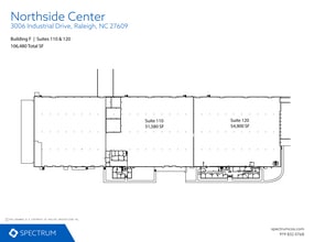 3006 Industrial Dr, Raleigh, NC à louer Plan d’étage- Image 1 de 1