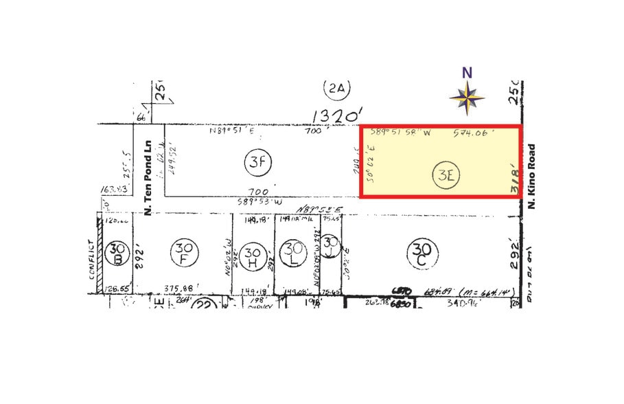 Kino Drive, Sierra Vista, AZ for sale - Plat Map - Image 3 of 3