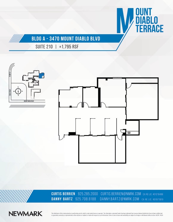 3470 Mt Diablo Blvd, Lafayette, CA for lease Floor Plan- Image 1 of 1