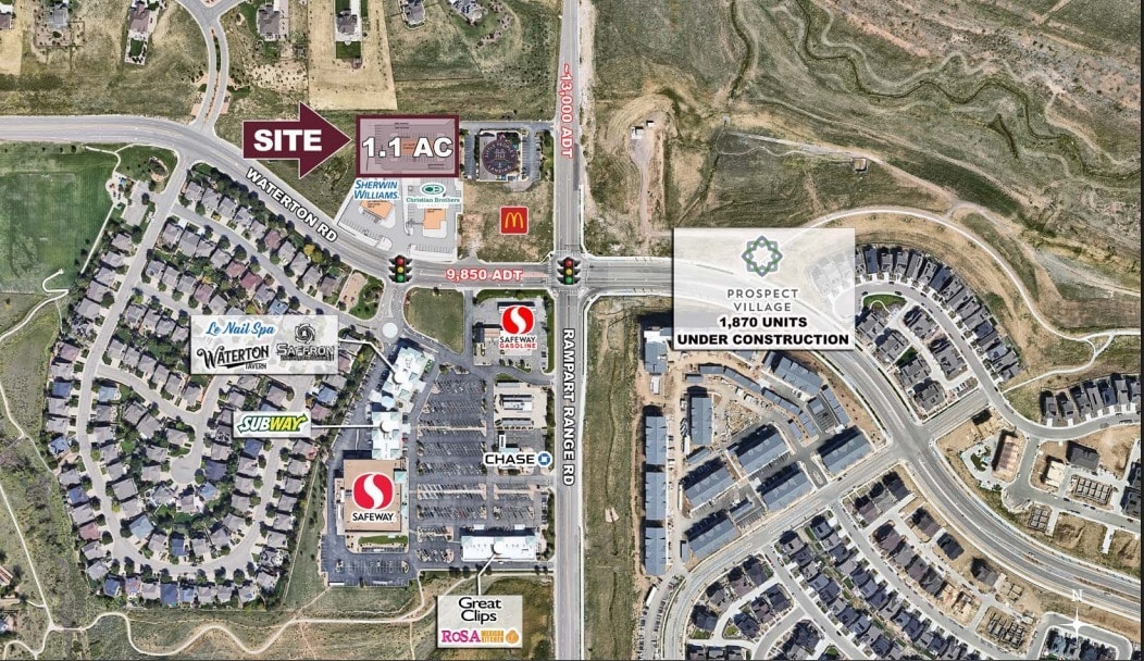 NWC WATERTON ROAD & RAMPART RANGE ROAD, Littleton, CO for sale Building Photo- Image 1 of 2