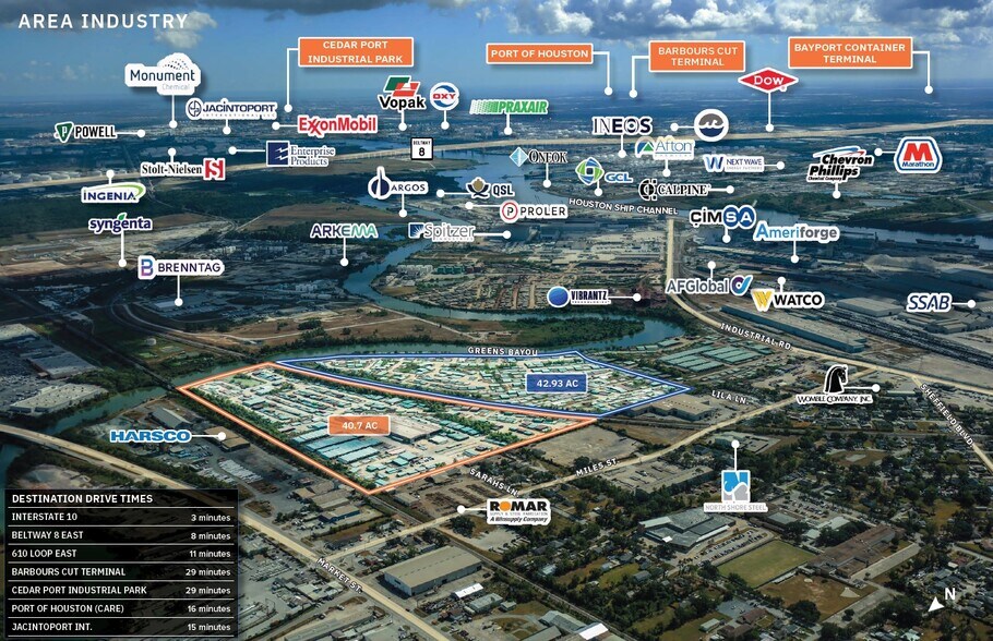 Lila Ln & Sarahs Ln, Houston, TX for lease - Aerial - Image 2 of 2
