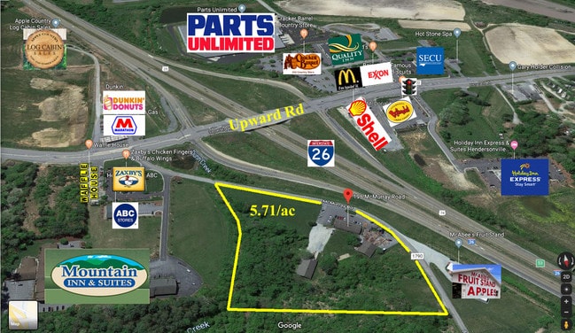 Plus de détails pour 196 McMurray Rd, Flat Rock, NC - Terrain à vendre