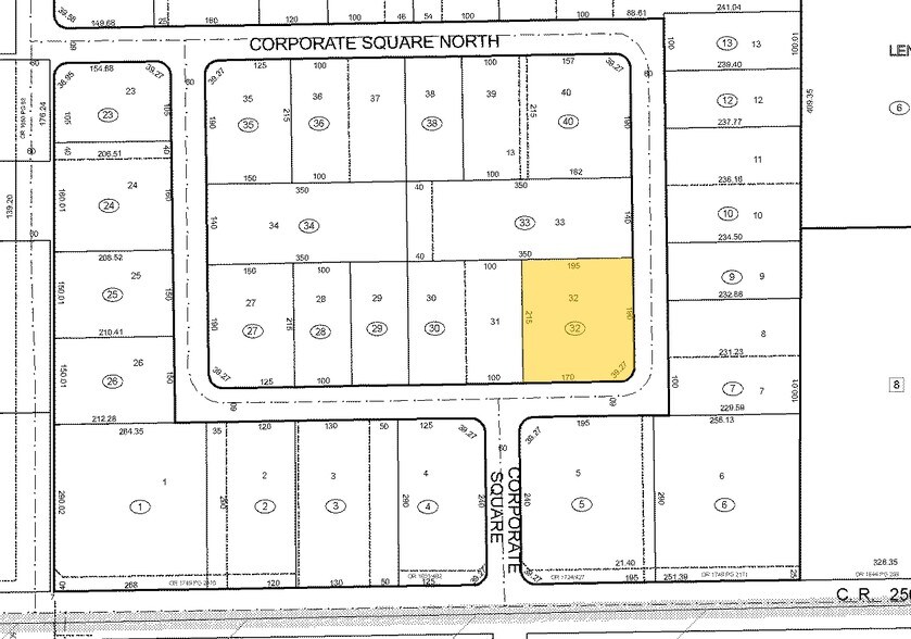 4165 Corporate Sq, Naples, FL for sale - Plat Map - Image 2 of 3