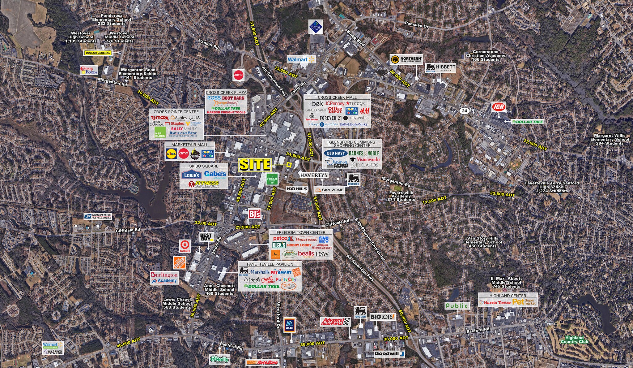 151 Glensford Dr, Fayetteville, NC for lease Aerial- Image 1 of 7