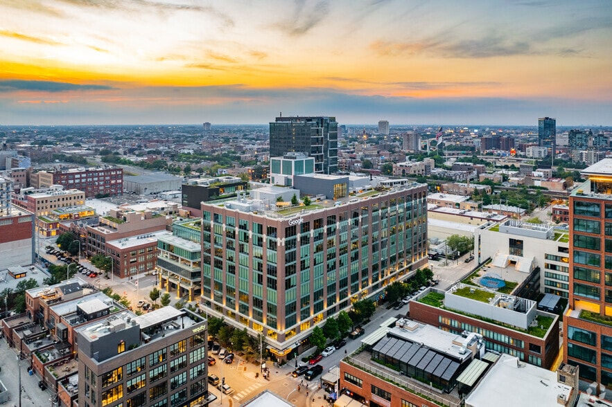 1000 W Fulton Market, Chicago, IL for lease - Aerial - Image 3 of 5