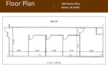 1801 Reston Pky, Reston, VA for lease Floor Plan- Image 1 of 1