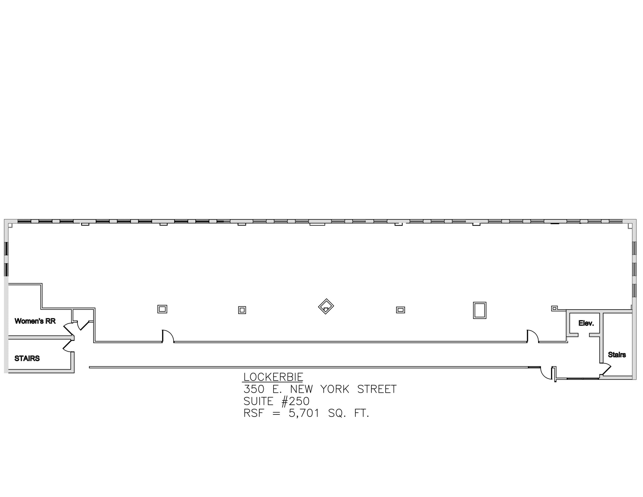 350 E New York St, Indianapolis, IN à louer Plan de site- Image 1 de 1