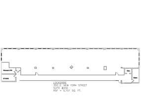 350 E New York St, Indianapolis, IN à louer Plan de site- Image 1 de 1