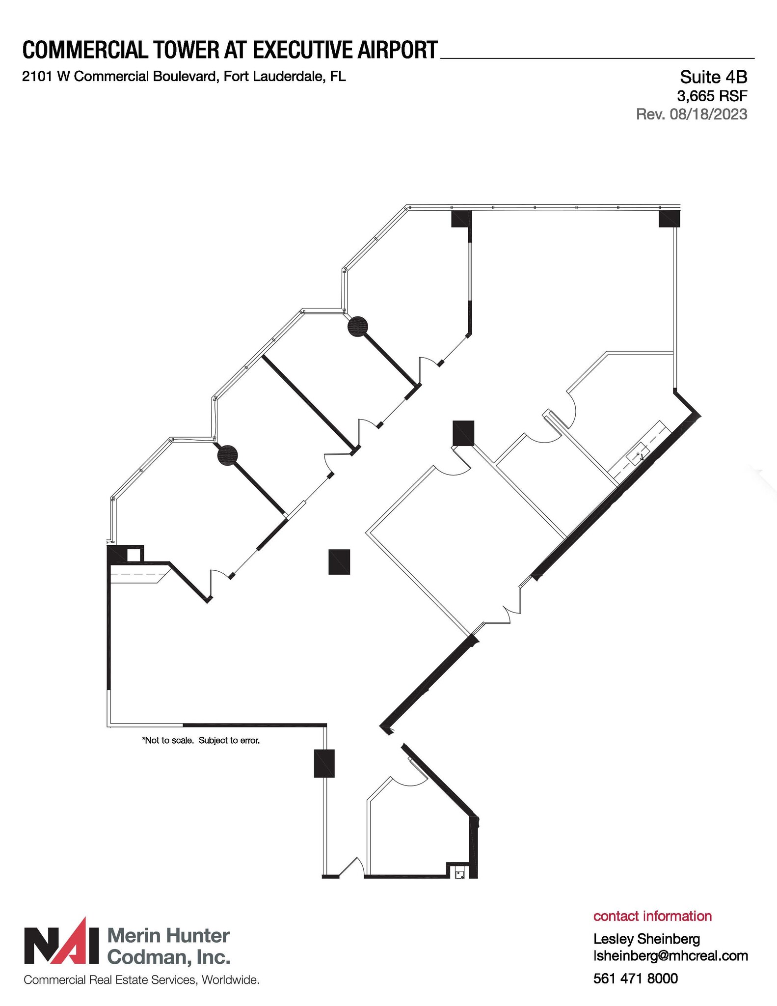 2101 W Commercial Blvd, Fort Lauderdale, FL à louer Plan d  tage- Image 1 de 3