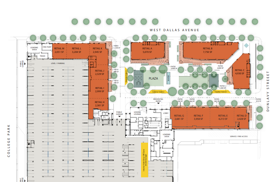 Allen Pky, Houston, TX à louer - Plan de site - Image 2 de 2