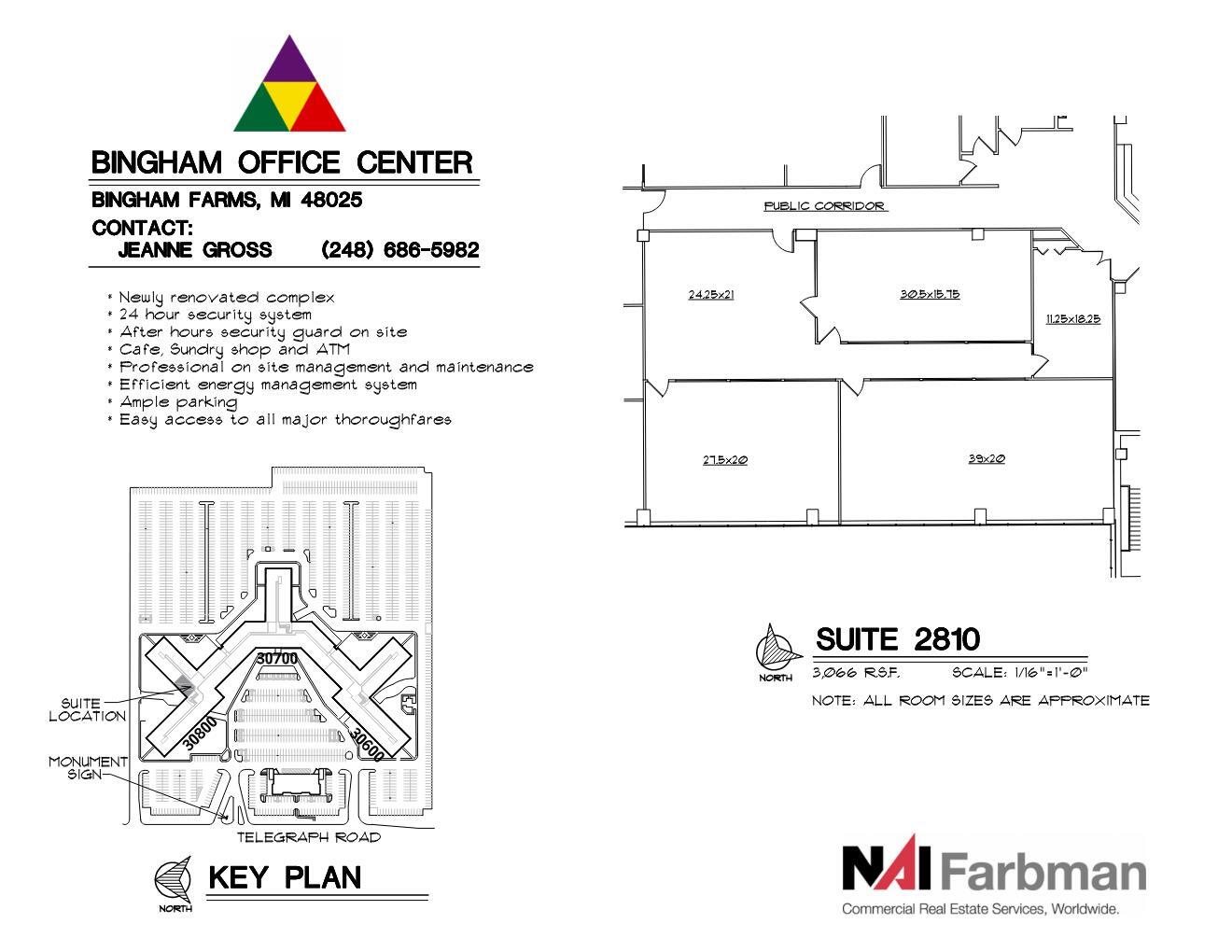 30600-30700 - 30800 Telegraph Rd, Bingham Farms, MI for lease Floor Plan- Image 1 of 1