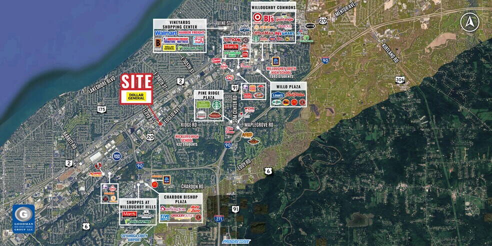 29215-29239 Euclid Ave, Wickliffe, OH for lease - Aerial - Image 3 of 7
