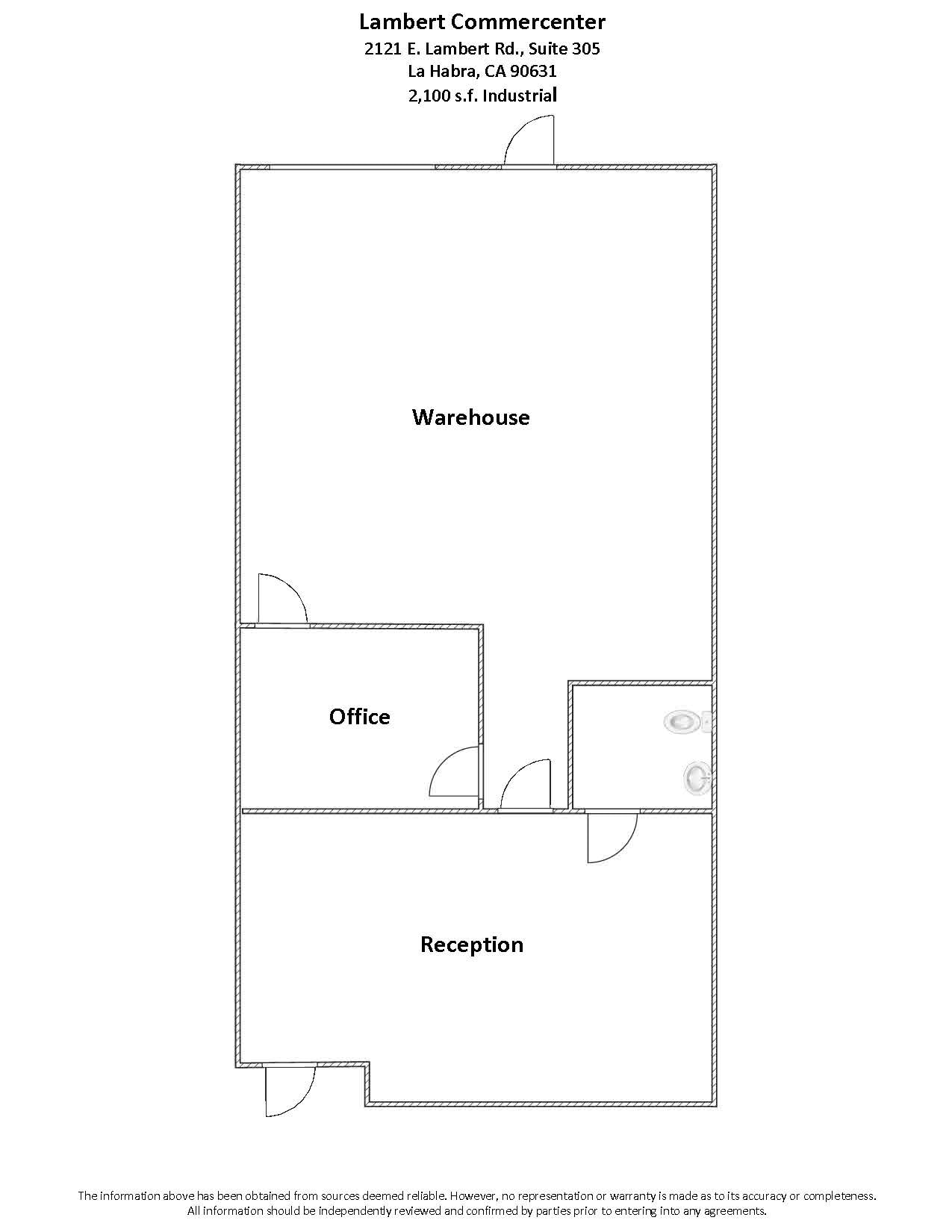2101 E Lambert Rd, La Habra, CA à louer Plan d’étage- Image 1 de 1