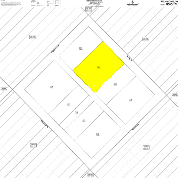 3117 W Clay St, Richmond, VA à vendre - Plan cadastral - Image 1 de 1