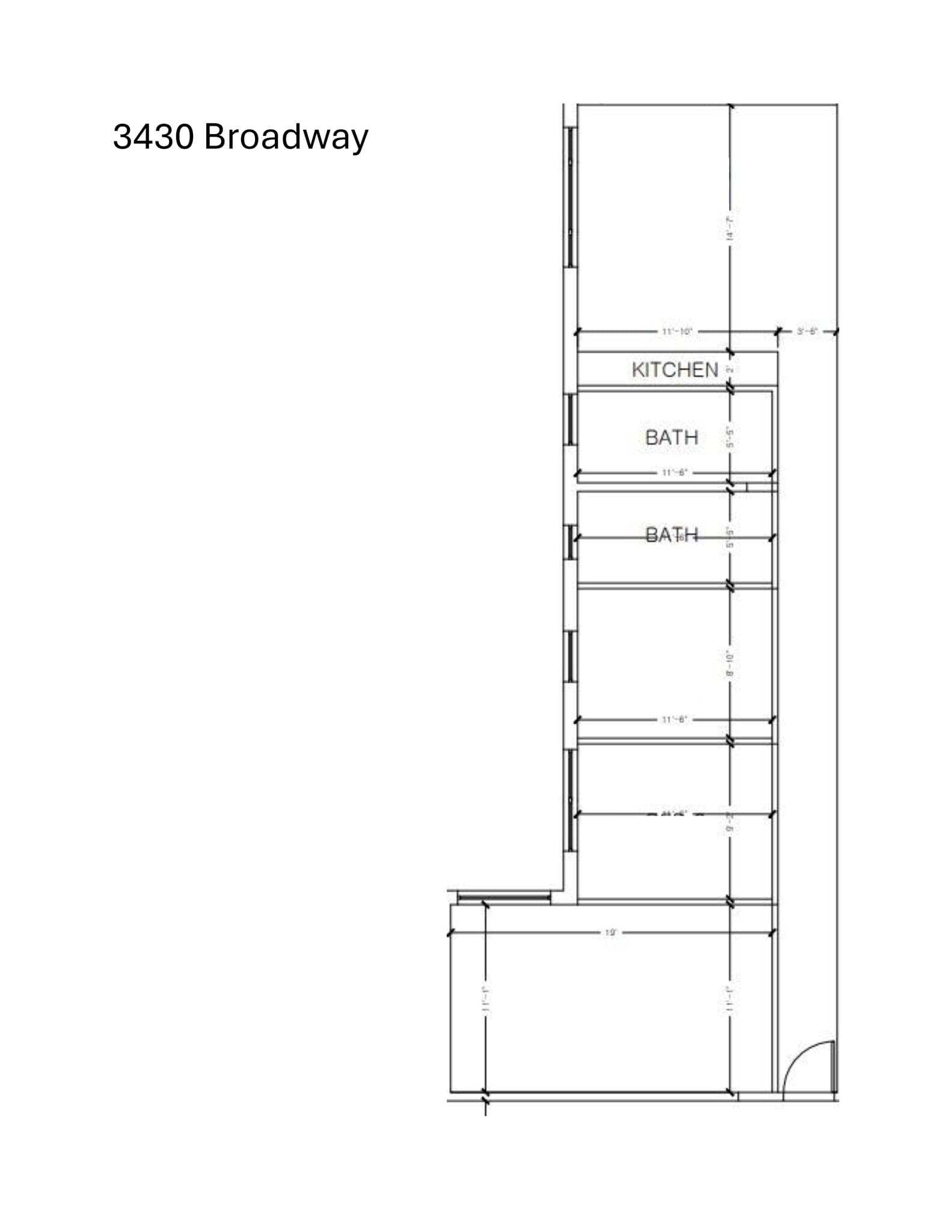 3430-3438 Broadway, New York, NY for lease Site Plan- Image 1 of 1