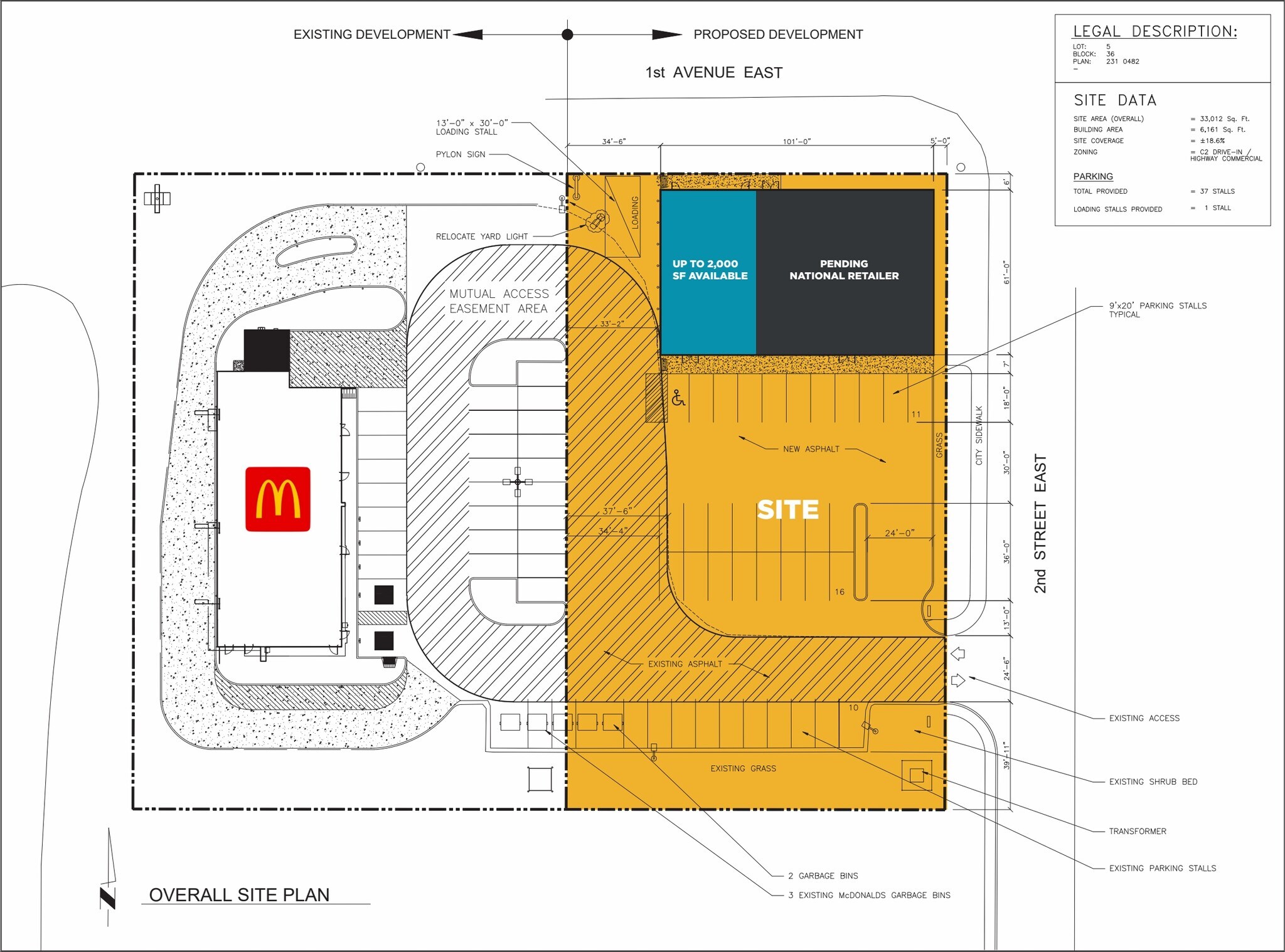 111 2nd St E, Cardston, AB for lease Site Plan- Image 1 of 1