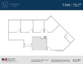 7108-7121 Fairway Dr, Palm Beach Gardens, FL for lease Floor Plan- Image 1 of 6
