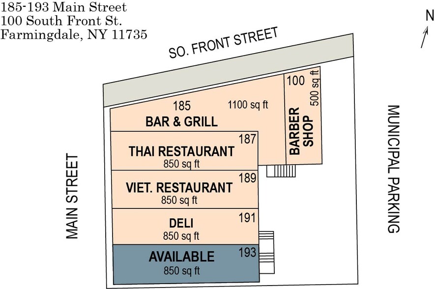 185-193 Main St, Farmingdale, NY for lease - Building Photo - Image 2 of 5