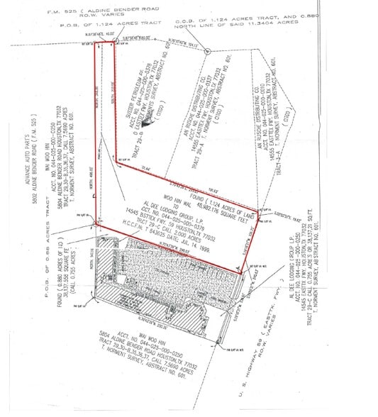 14545 Eastex Freeway Service Road, Humble, TX à vendre - Plan cadastral - Image 3 de 3