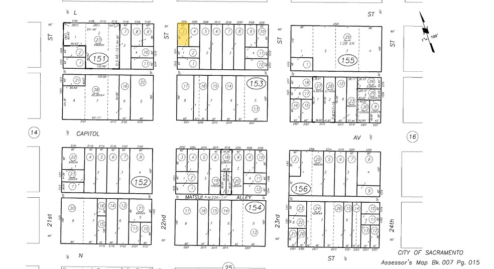 2200 L St, Sacramento, CA for sale - Plat Map - Image 3 of 35