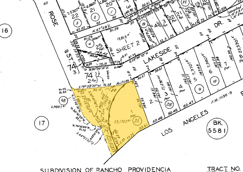 4450 W Lakeside Dr, Burbank, CA à louer - Plan cadastral - Image 2 de 4