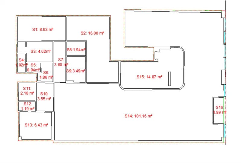 Commerce de détail dans Évry-Courcouronnes à louer - Plan d’étage - Image 3 de 7
