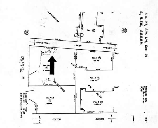 1402-1460 Industrial Park Ave, Redlands, CA for lease - Plat Map - Image 3 of 3