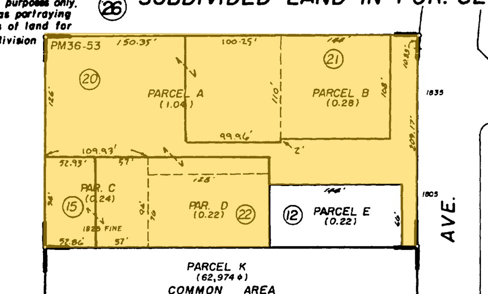 1835 N Fine Ave, Fresno, CA à vendre - Plan cadastral - Image 3 de 3