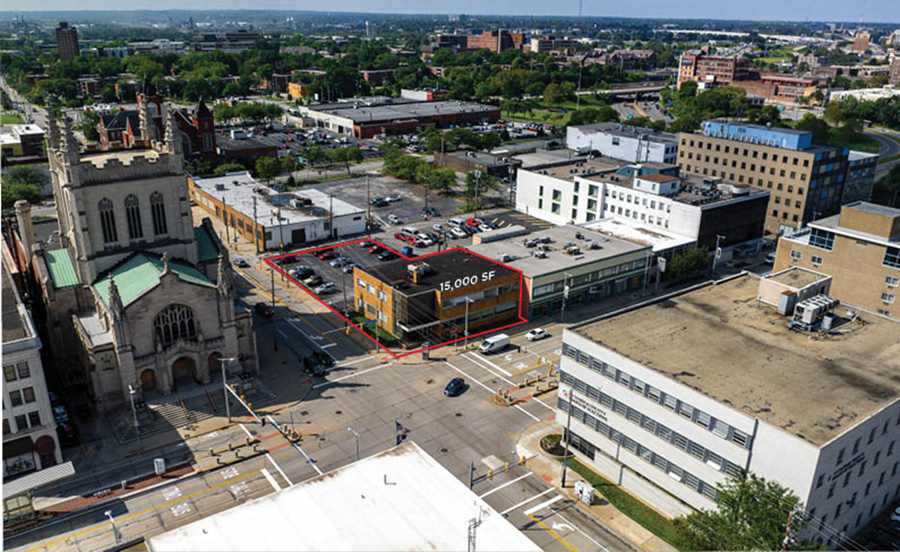 2930 Euclid Ave, Cleveland, OH for lease - Aerial - Image 1 of 3