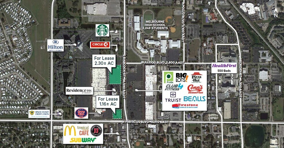 W Hibiscus Blvd, Melbourne, FL à louer - Aérien - Image 1 de 1