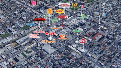 1101-1103 San Fernando Rd, San Fernando, CA - Aerial  map view
