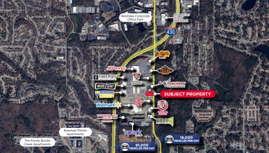 2630 S Shackleford Rd, Little Rock, AR - Aerial  map view